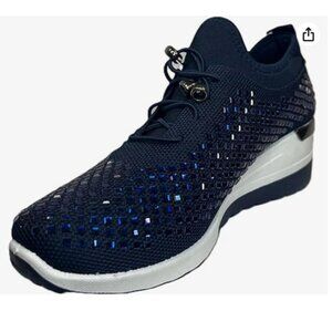 Atalina Slip-On Navy Sneakers - Size 40 (US 9)